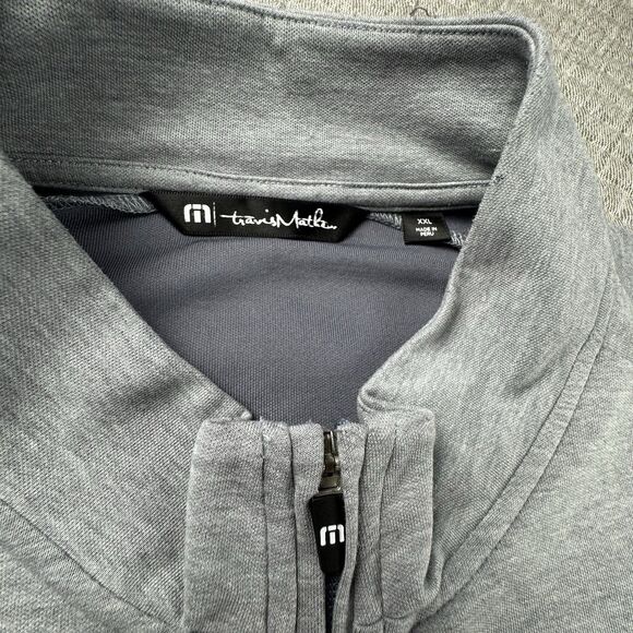 Travis Matthew Upgraded 1/4 Pullover Men XXL Gray Golf Performance Stretch - Picture 7 of 9